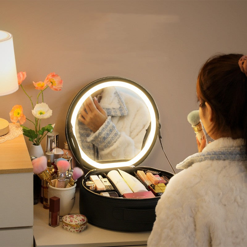 Cosmetic Bag With Mirror